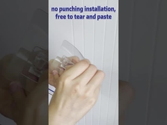 Bathroom держателя стены собственной личности слипчивый устанавливает ясную стойку держателя крена туалетной бумаги