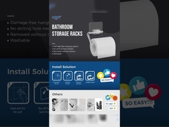 14.5 см самоклеящийся прозрачный держатель туалетной бумаги PET PC ролик ISO 9001