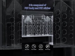 Держателя стены повреждения держатель Caddy Bathroom свободного пластиковый для корзины стола офиса кухни