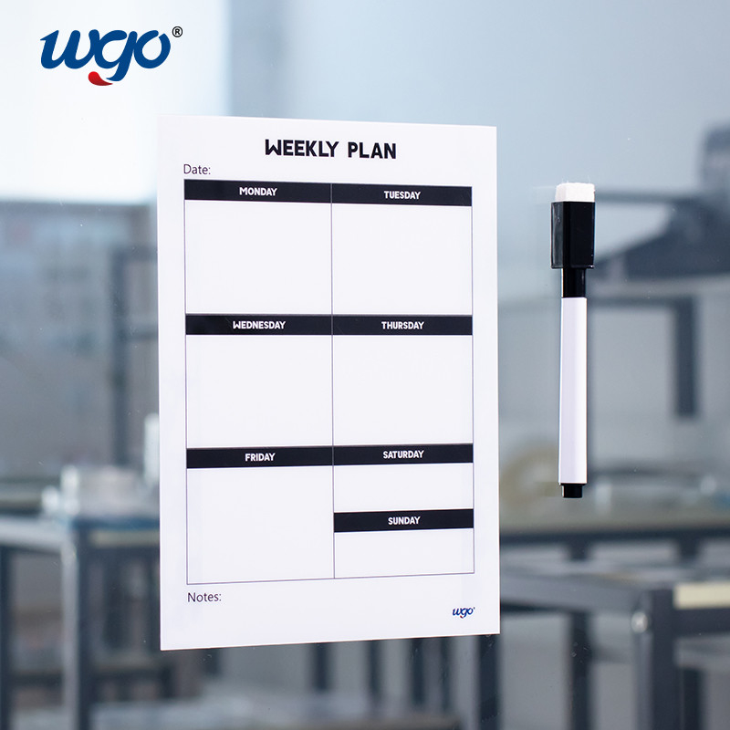 Съемная липкая сухая доска 132*182 Mm Whiteboard стирания покрывает для чертежа памятки